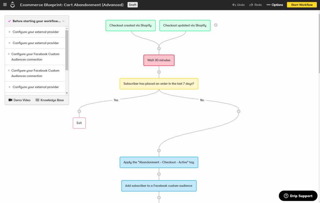 drip automation screenshot