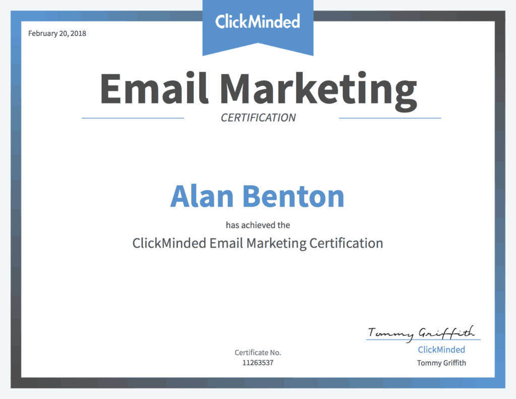 Email Marketing Certification