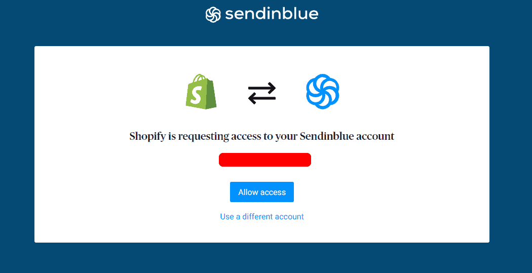 SendinBlue-Shopify-Plugins-access
