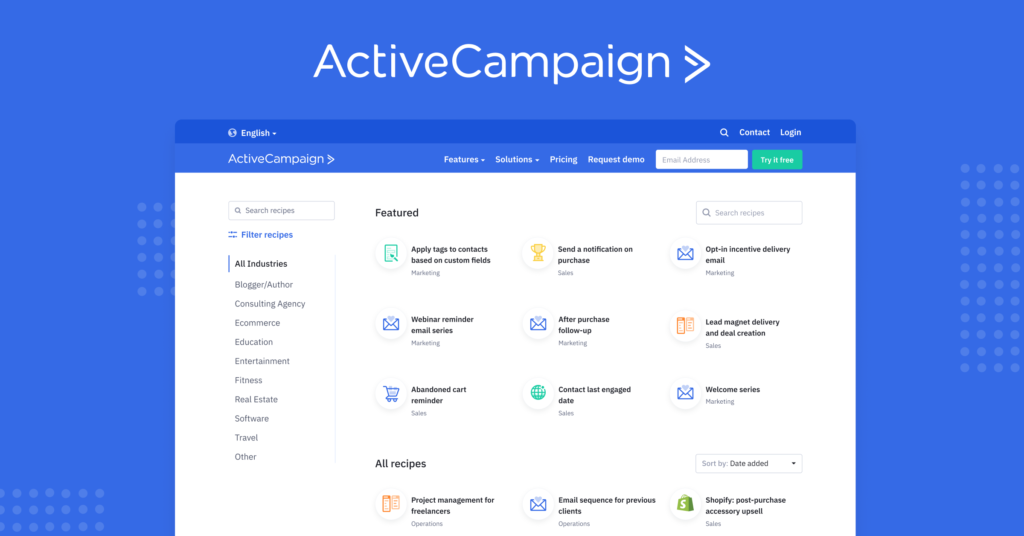 Active Campaign Features