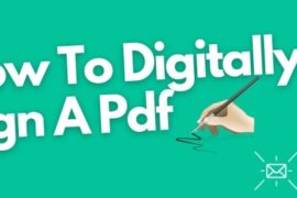 How To Digitally Sign A Pdf