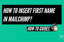How to insert a first name in MailChimp?