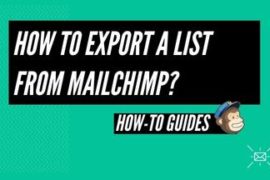 How to export a list from MailChimp?
